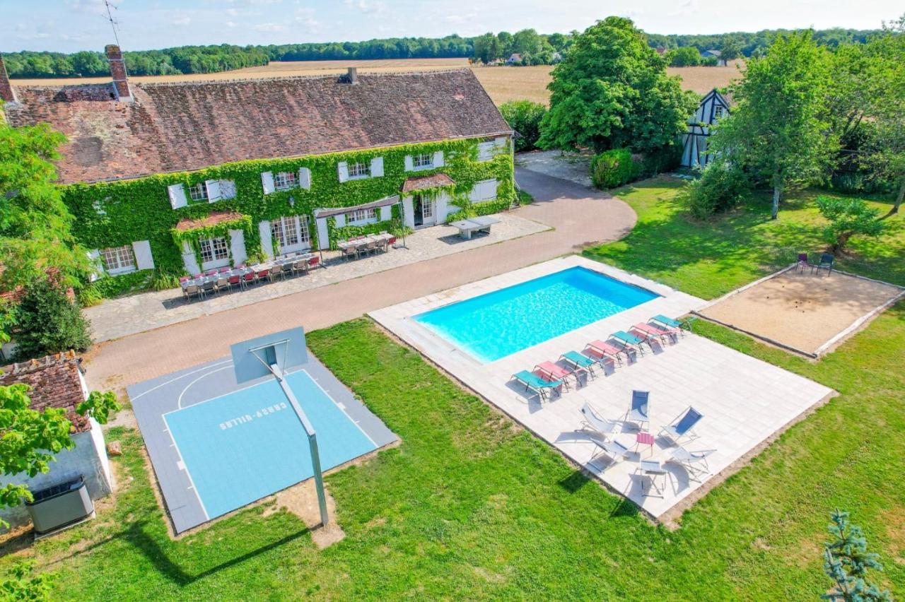 Saint-Maurice-sur-Aveyron Crazy Villa Etisseaux 45 - Heated Pool - Volley Court - 1H30 Paris - 45P מראה חיצוני תמונה