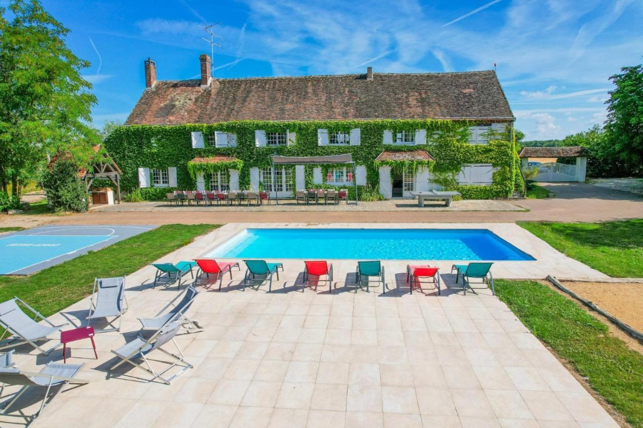 Saint-Maurice-sur-Aveyron Crazy Villa Etisseaux 45 - Heated Pool - Volley Court - 1H30 Paris - 45P מראה חיצוני תמונה
